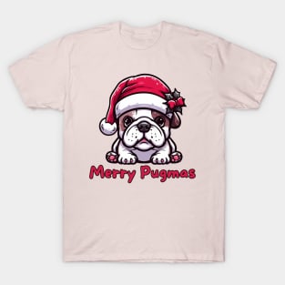 Merry Pugmas Funny Christmas Pug Dog Pet Puppy Xmas Secret  Santa T-Shirt